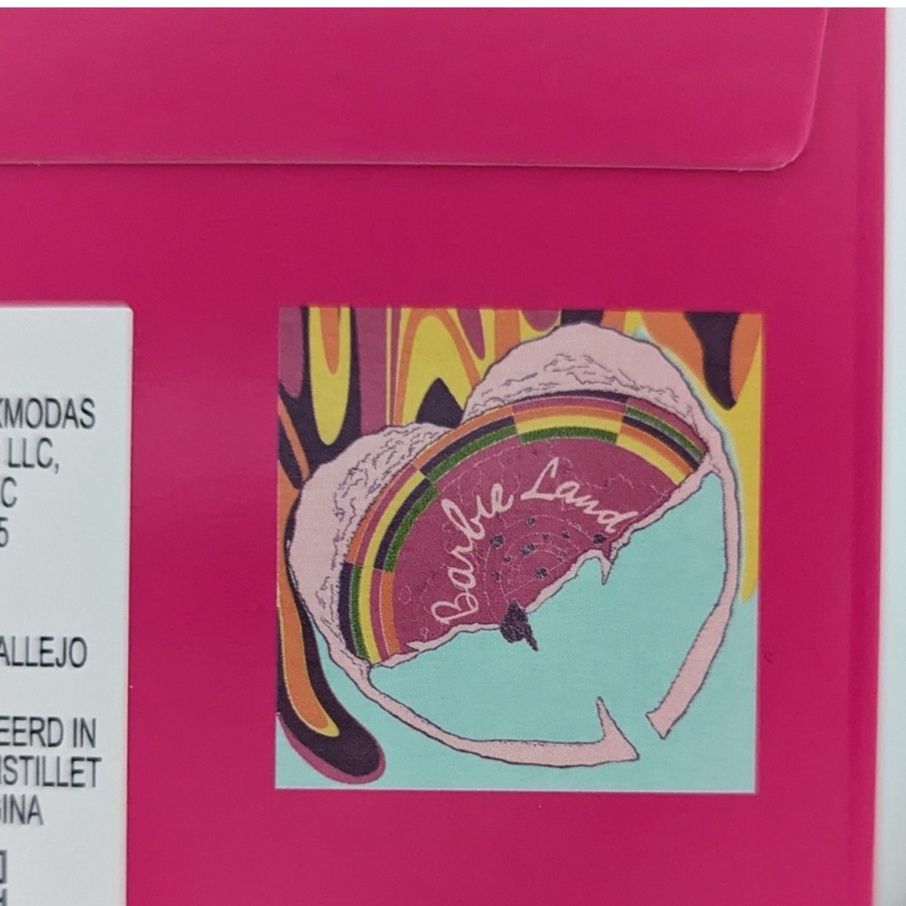 ZARA X Barbie The Movie Silk Print Scarf - Picture 7 of 9